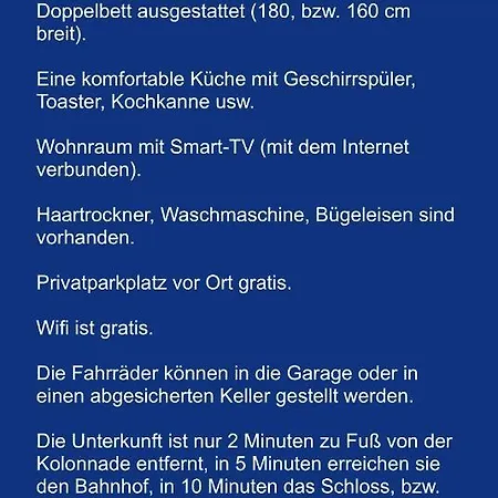 Apartment U Kolonady, Poděbrady